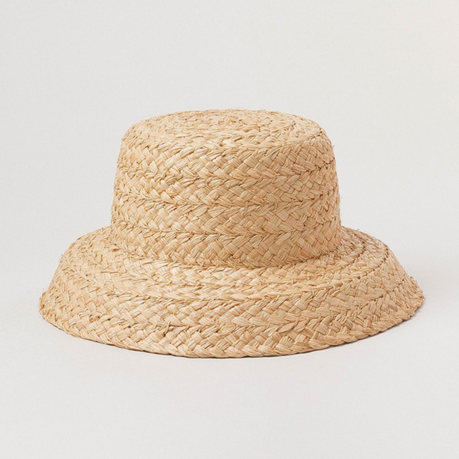 2pcs Fashion Kids Straw Hat Summer Travel Sun Hat W/ Adjustable Tie