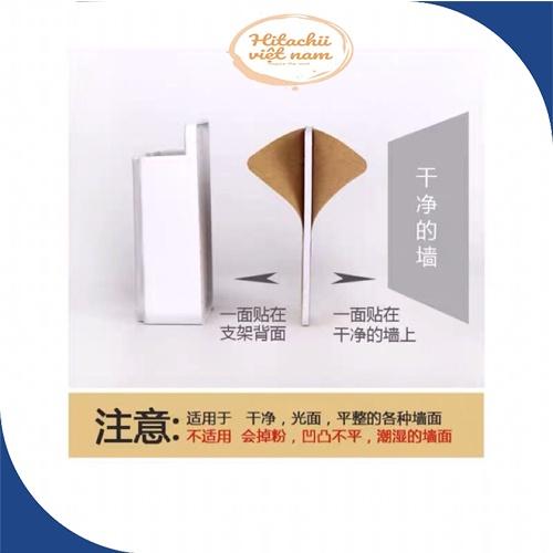 Giá đỡ kệ đựng để treo điện thoại remote tivi điều hòa dán gắn treo tường, đầu giường, Kệ dán tường để điện thoại