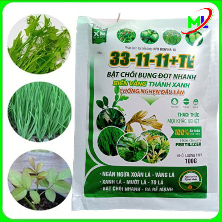 Phân bón npk 31-11-11+Te bung đọt ra rễ cực mạnh (goi 100gr)