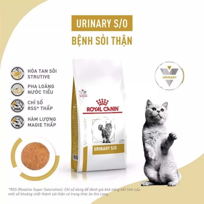 Royal Canin Urinary S/O hỗ trợ cho mèo bị thận 1,5kg