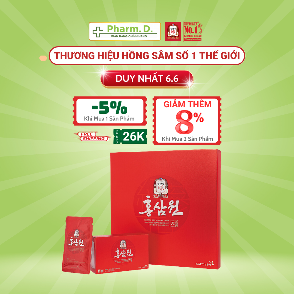 Nước Tăng Lực Hồng Sâm Won KGC Cheong Kwan Jang (70ml x 30 gói)