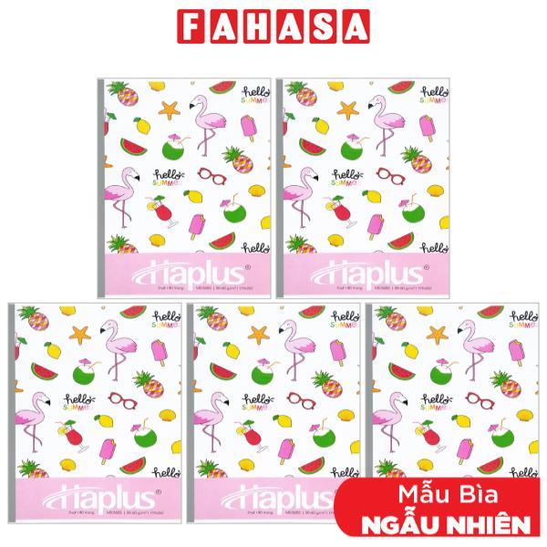 Combo 5 Tập Fruit Kẻ Ngang 120 Trang ĐL 58-60g/m2 - Haplus 5662 (Mẫu Màu Giao Ngẫu Nhiên)