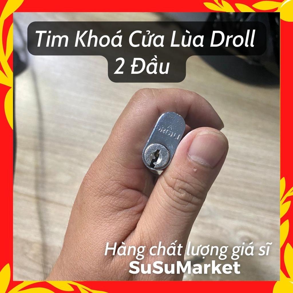 Lõi khoá cửa lùa droll 1 đầu 2 đầu | Thay thế dễ dàng | Top bán chạy |