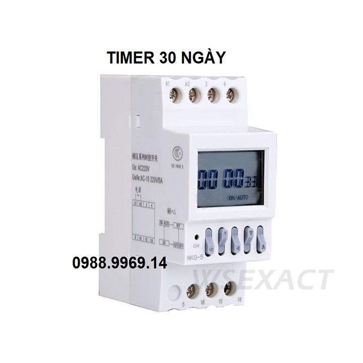 Timer điện tử loại gắn thanh ray