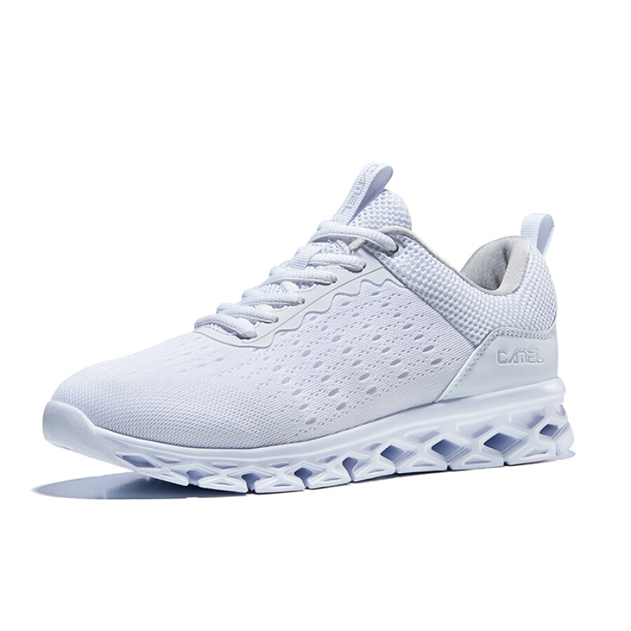 Camel CAMEL sneakers men and women running shoes fashion casual couple models shoes breathable ultra light running shoes A912600035 mens white 40