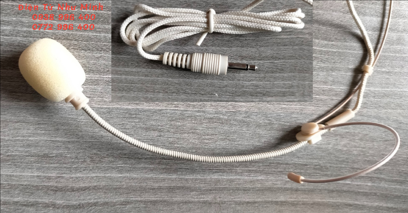 Micro đeo tai có dây dùng cho máy trợ giảng ( màu Da - Jack Cắm 3.5mm )