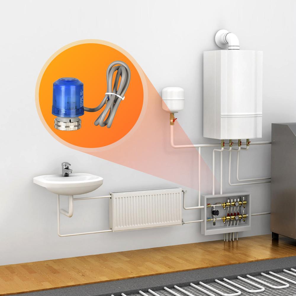 Bộ truyền động nhiệt AC 230V M30 * 1.5 cho bộ điều nhiệt sưởi ấm sàn
