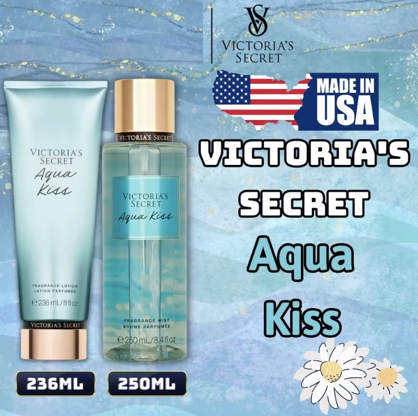 Victoria Secret Aqua Kiss Chính Hãng - Body Mist Victoria Secret Aqua Kiss 250ml & Lotion Victoria Secret Aqua Kiss Chính Hãng 236ml