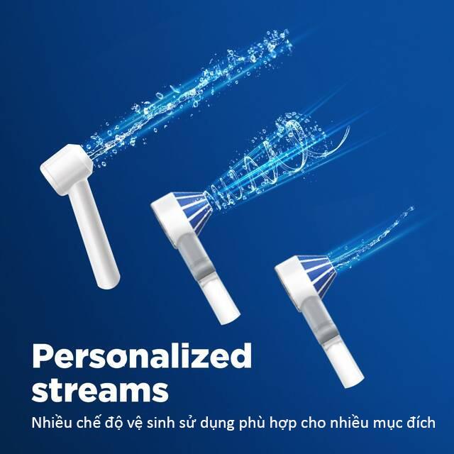 Máy Tăm Nước Cầm Tay Không Dây Oral-B AquaCare 4 Braun Loại Bỏ 99% Vi Khuẩn, Mảng Bám, Giữ Khỏe Nướu, Bảo Vệ Răng, Nhập Đức, Hàng Chính Hãng