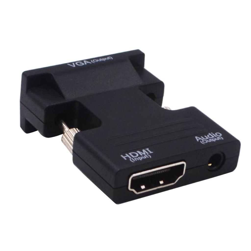 Female to VGA Male Converter Adapter Support 1080P Signal Output