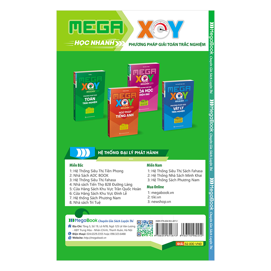 Mega XOY Học Nhanh Phương Pháp Giải Toán Trắc Nghiệm