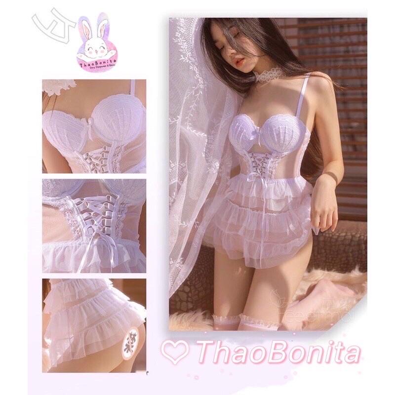 Set Cosplay Thiên Thần, Nàng Thơ| Kèm Mút Nâng Ngực siêu Sexy