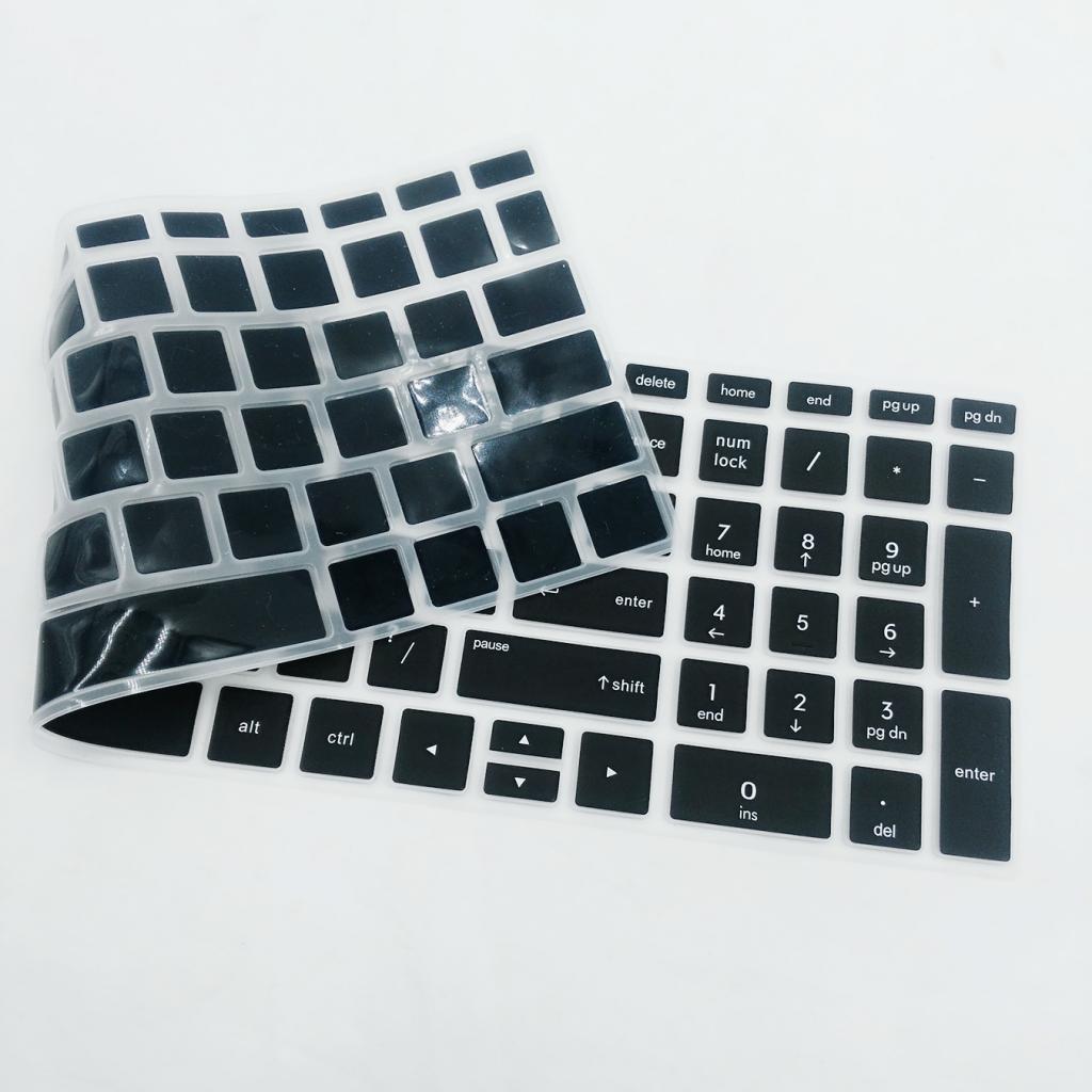2pcs Silicone Notebook Keyboard Skin Cover for HP 15.6''BF Laptop