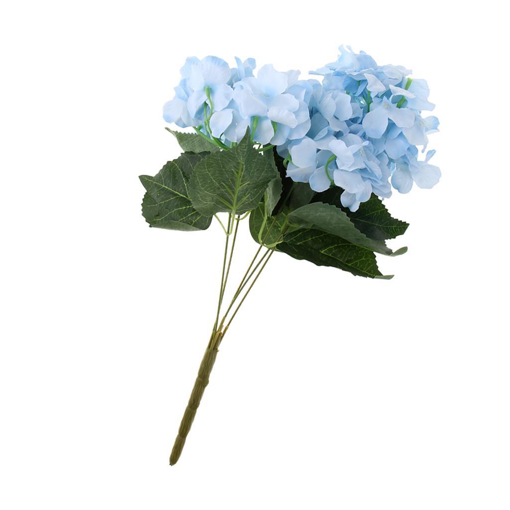 Artificial Silk Hydrangea Flower Bouquet Home Garden Table Decor