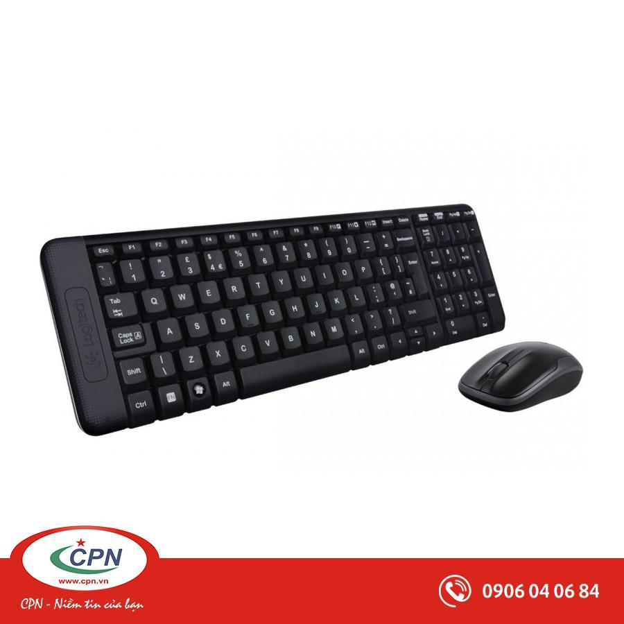 Bộ bàn phím + Chuột vi tính không dây Logitech MK220- Hàng chính hãng