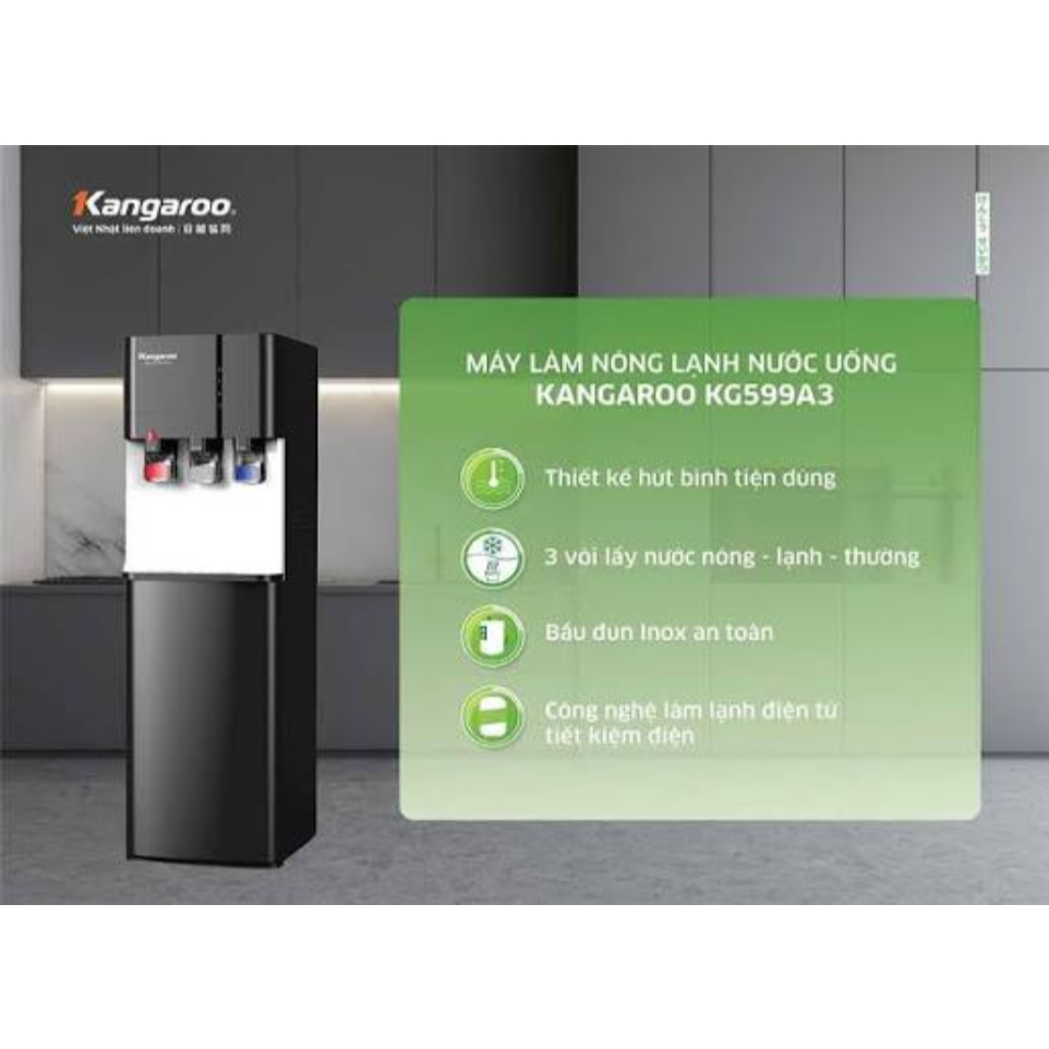 KG599A3 - CÂY NƯỚC NÓNG LẠNH KANGAROO KG599A3 - BÌNH NƯỚC BÊN DƯỚI - HÀNG CHÍNH HÃNG - GIAO HCM