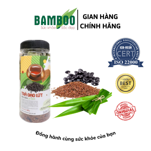  Trà gạo lứt đậu đen lá dứa Bamboo - 350g