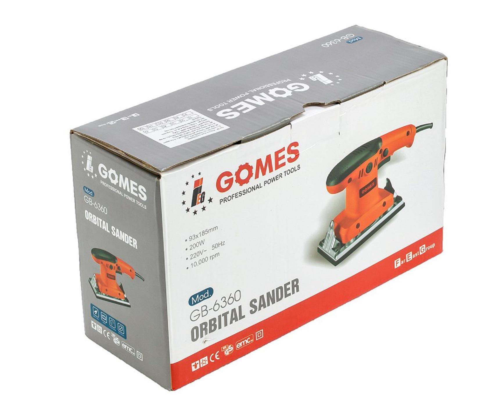 MÁY CHÀ NHÁM RUNG 200W GOMES GB-6360 - HÀNG CHÍNH HÃNG