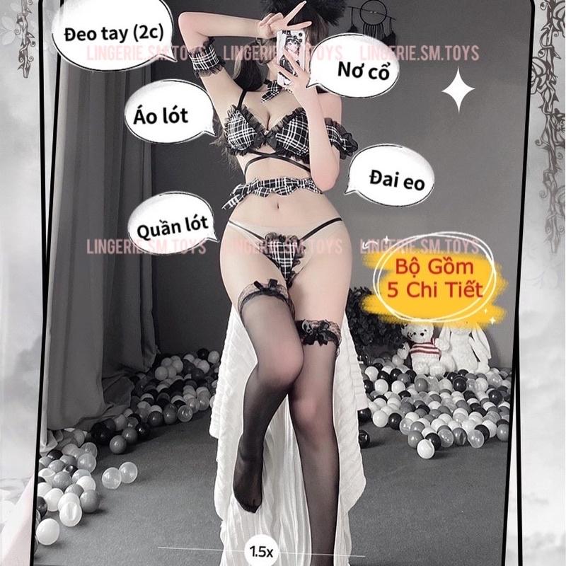 LL2511 - Nội Y Kẻ Dễ Thuơng - Hoá Trang Nữ Phong Cách Hầu Gái Gợi Cảm - Cosplay Sexy