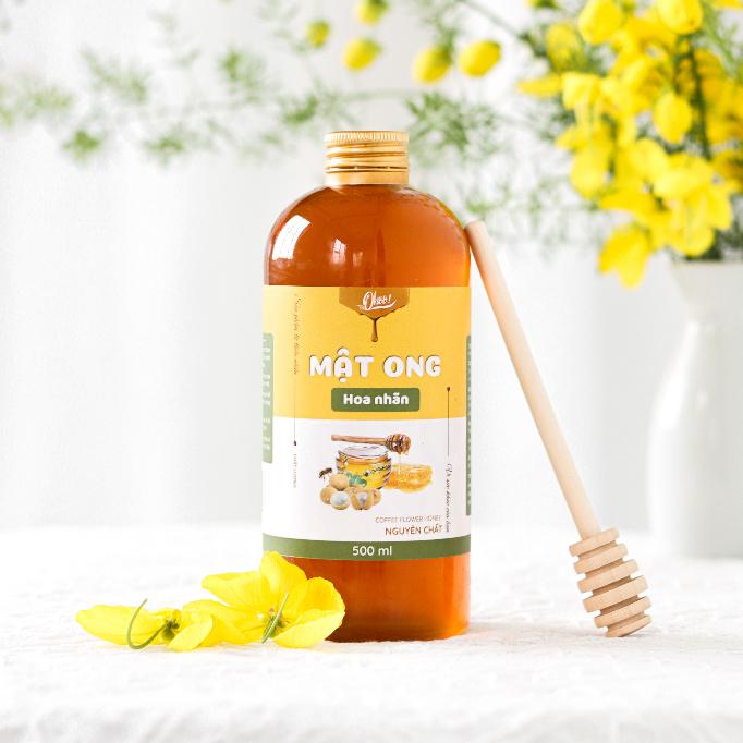 Mật Ong Hoa Nhãn Nguyên Chất Ohoo, 450ml - 500ml - 1000ml