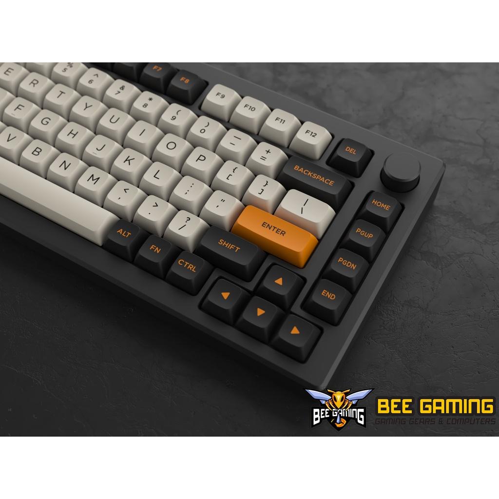 Bộ keycap chính hãng AKKO - Carbon Retro (PBT Double Shot / ASA-Low Profile / 155 nút))