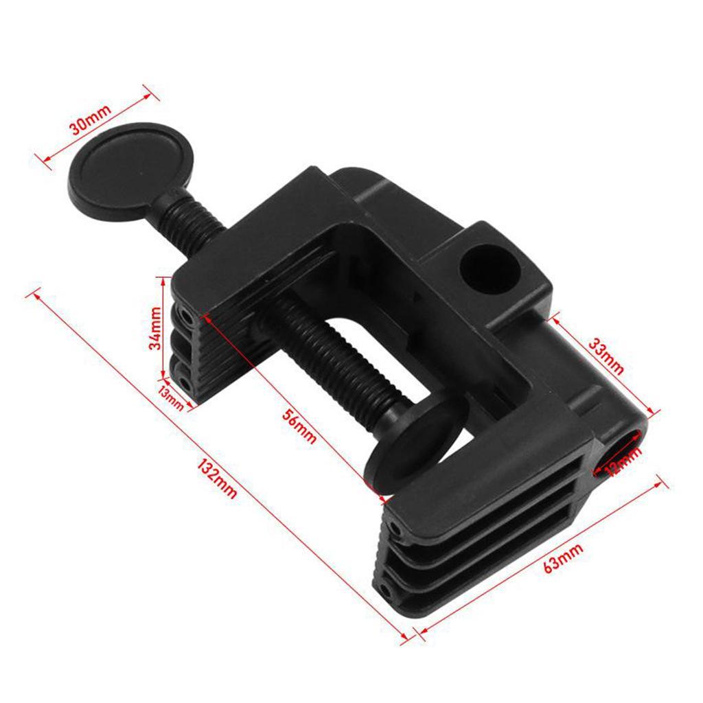 4xPlastic Desk Mount Clamp Replace for Lamp Mic Arm Stand