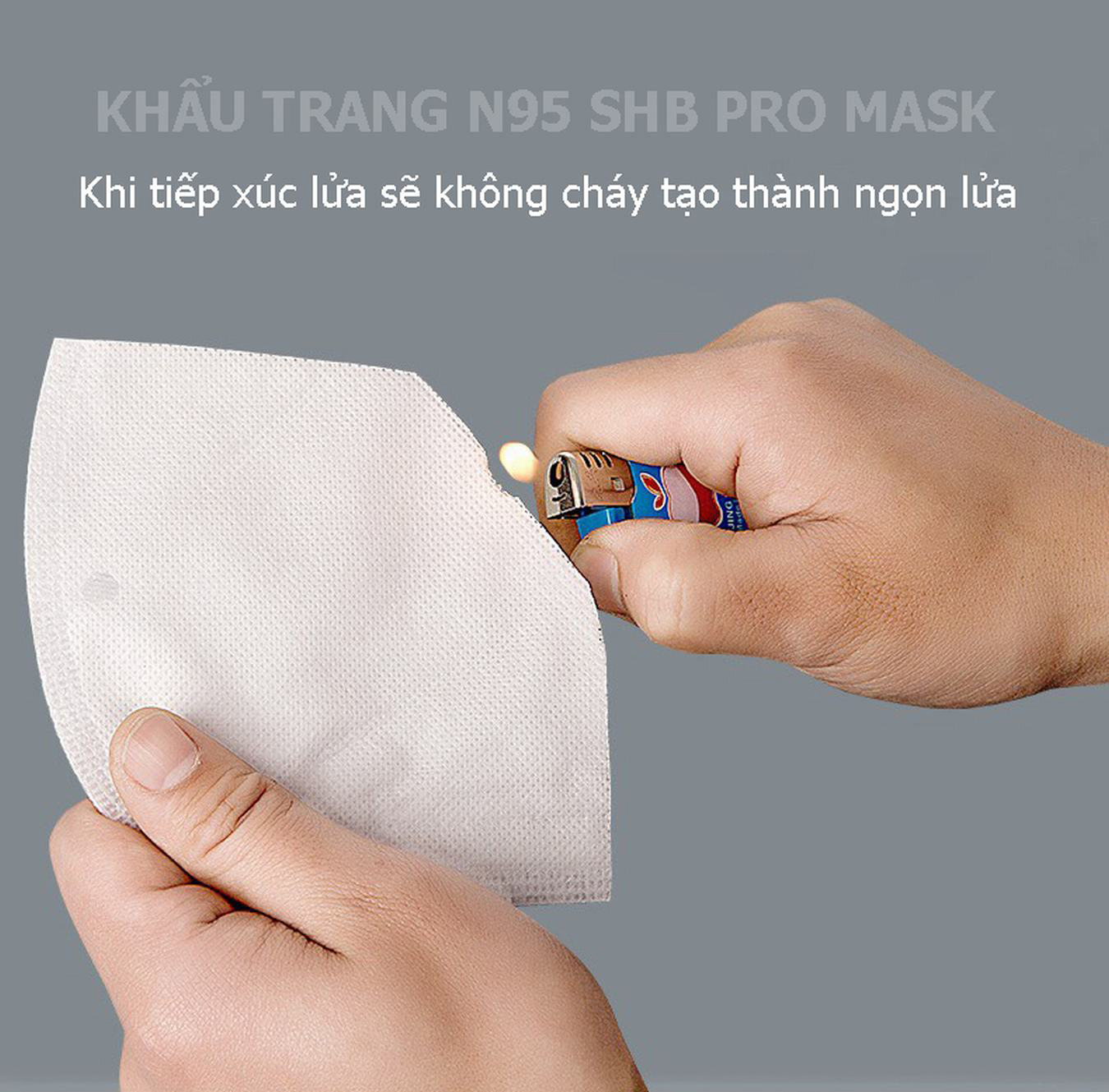 Khẩu trang y tế N95 than hoạt tính Pro Mask [ Hộp 20 cái ] màu ghi 5 lớp kháng khuẩn, chống bụi siêu mịn PM2.5, đạt chứng chỉ ISO13485, CE, FDA.