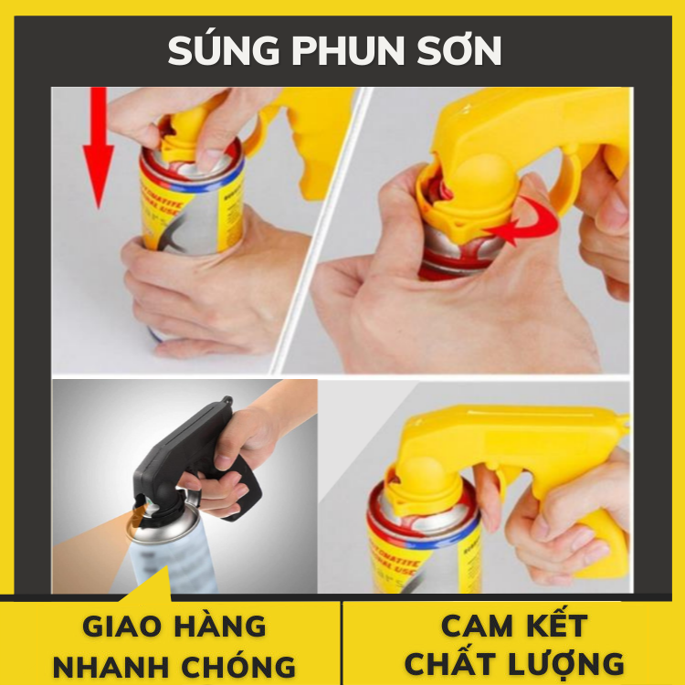 Đầu Cò Gắn Bình Sơn Xịt Phun Sơn Đơn Giản Dễ Dàng Sử Dụng Linh Hoạt