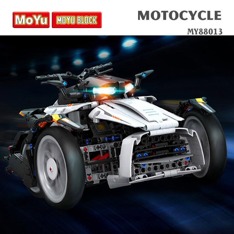 Đồ chơi lắp ráp, xếp hình xe mô tô Motorcycle – MOYU BLOCK MY88013 bản tĩnh