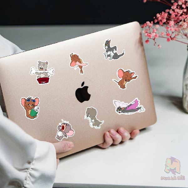 Miếng Dán Stickers In Hình Tom & Jerry