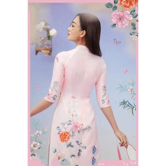 Áo dài ogana thiết kế hàng đính kế cao cấp đẹp sang chảnh. áo dài đẹp chuẩn xịn 100%