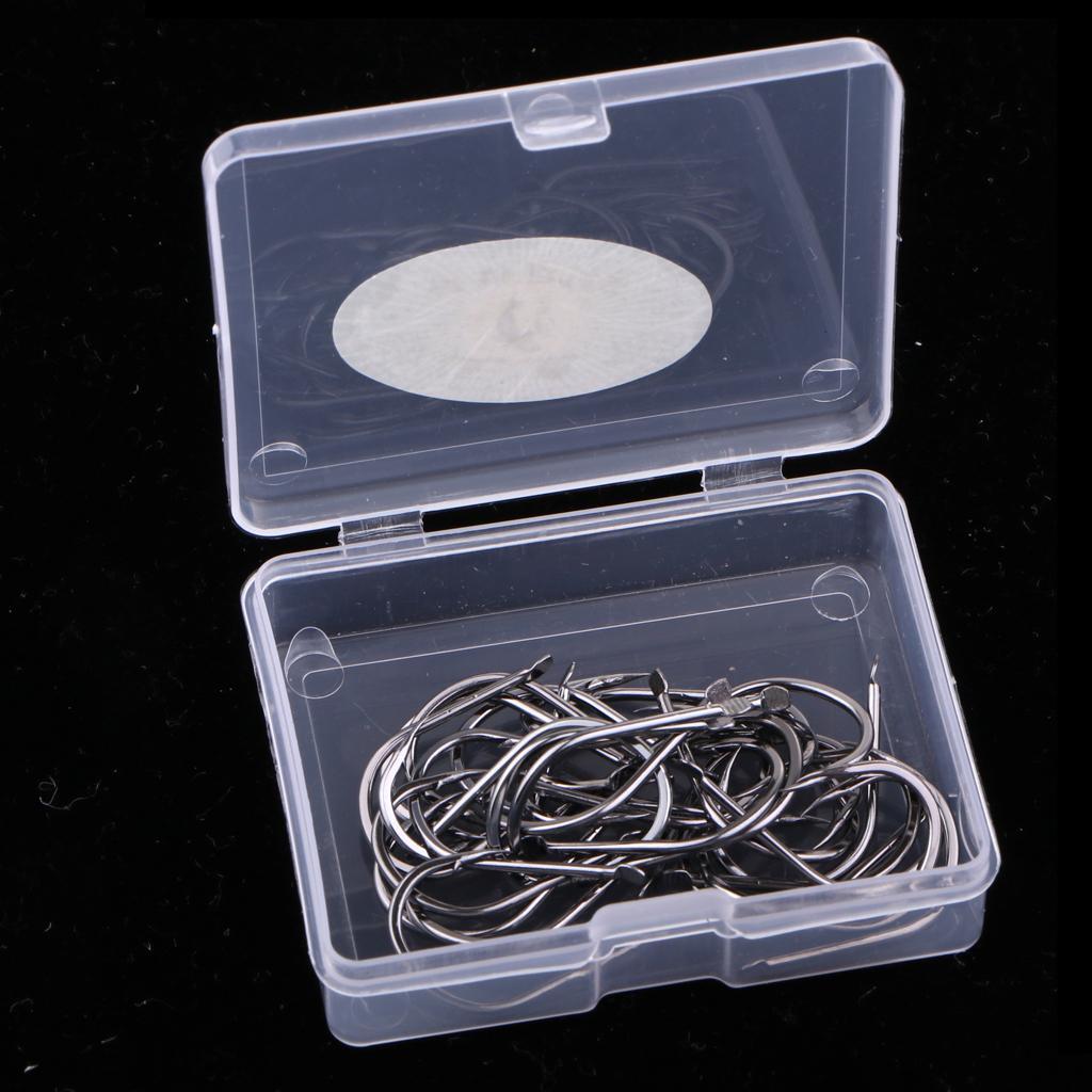 5 Boxes Fishing Hooks With Barbed Crab Hooks Outdoor Sports