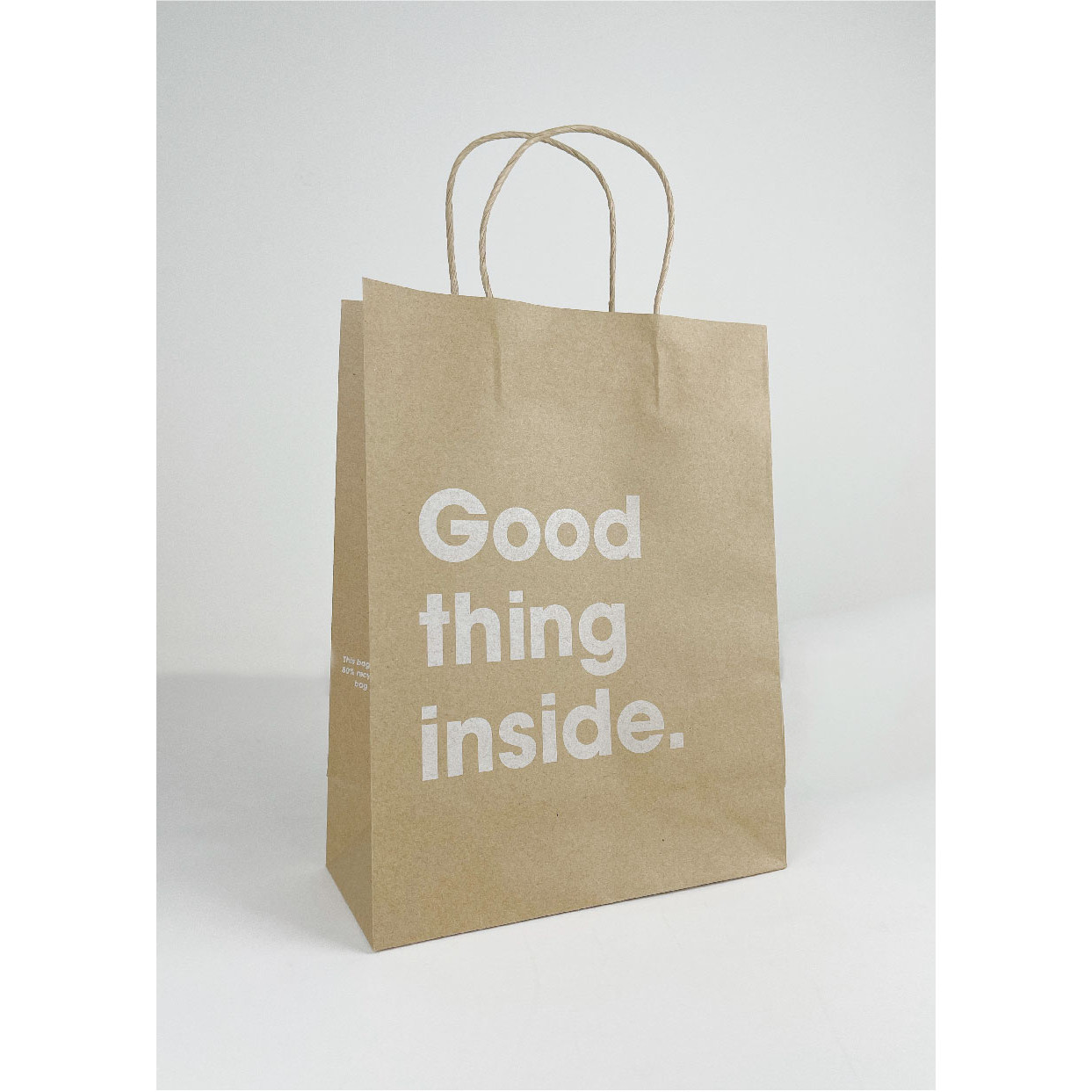 TÚI GIẤY KRAFT NÂU QUÀ TẶNG GOOD THING INSIDE. KÍCH THƯỚC 22x10x28.7 CM. COMBO 10 CÁI