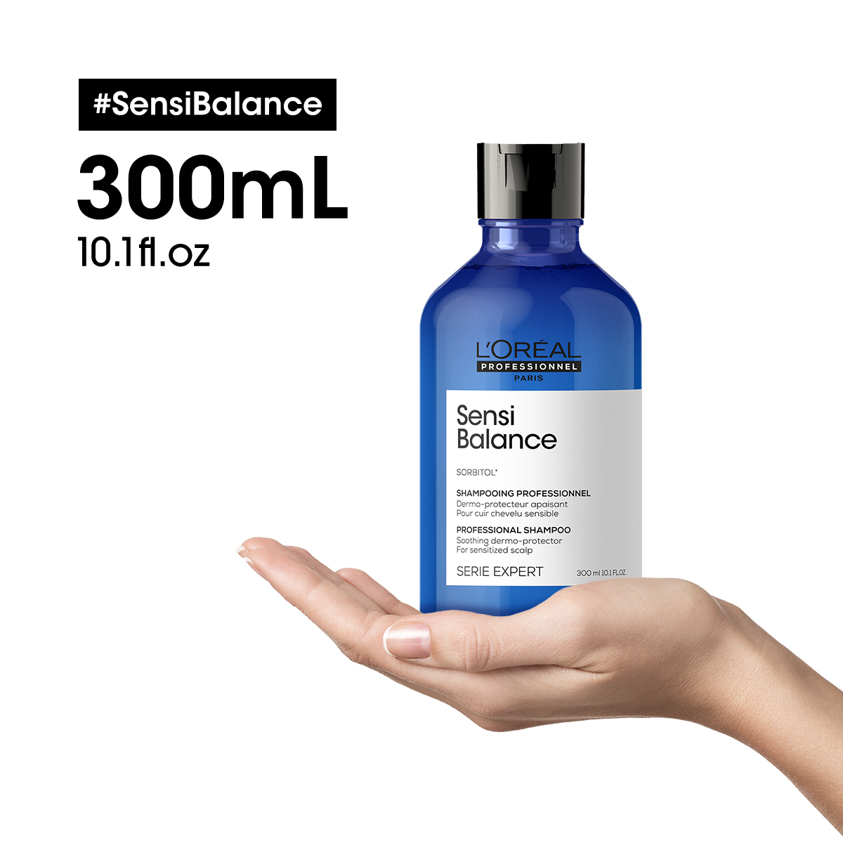 Dầu gội L'oreal Serie Expert Sorbitol Sensibalance soothing dermo-protector shampoo cho tóc và da đầu nhạy cảm