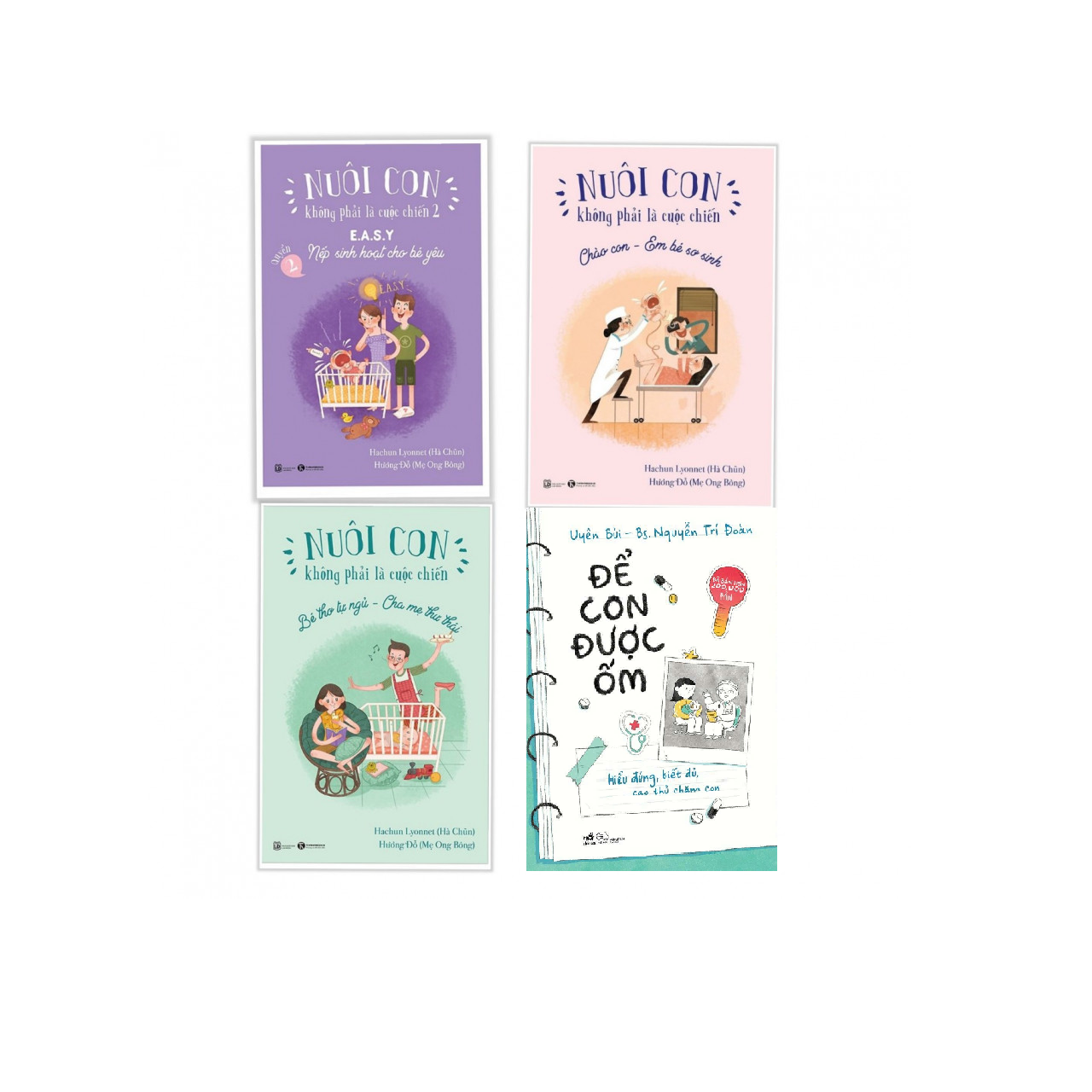 Combo 4 cuốn Nuôi con không phải là cuộc chiến phần 2  Để Con Được Ốm Tái Bản 2018 - Tặng Kèm Bookmark PĐ