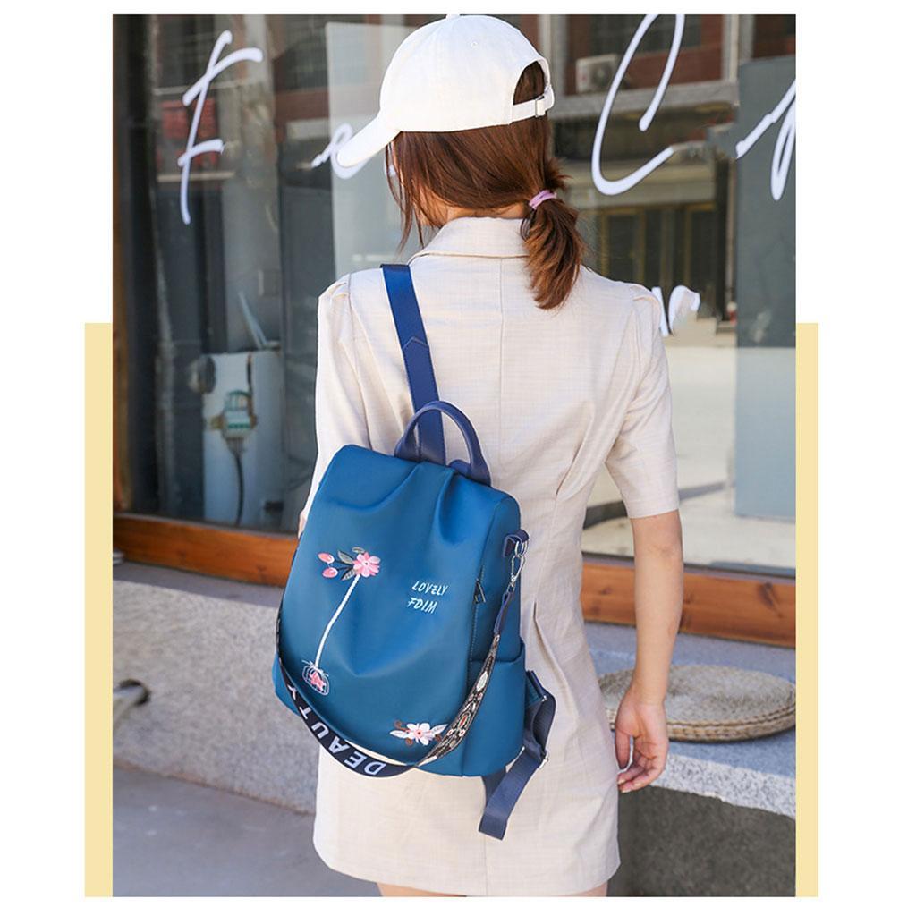 Casual Backpack Shoulder Bag for Travel Outdoor Daypack Rucksack blue