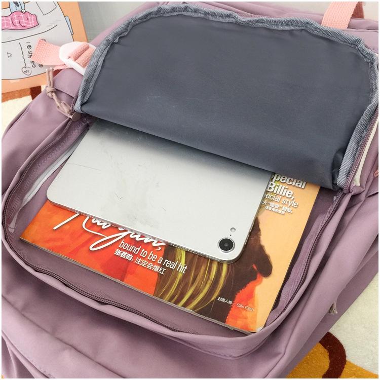 Balo ulzzang nam nữ đi học nhiều ngăn phối màu BAG U PHOI3N