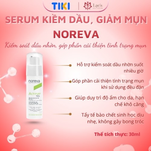 Serum kiềm dầu giảm mụn Noreva actipur peel Concentrated Serum 30mL