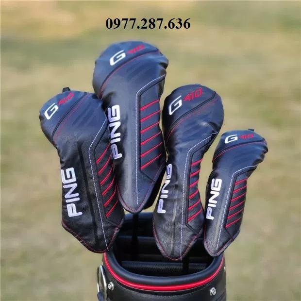 Bọc đầu gậy golf cover sắt gỗ driver putter 1 3 5 recuse bảo vệ gậy da PU BD007