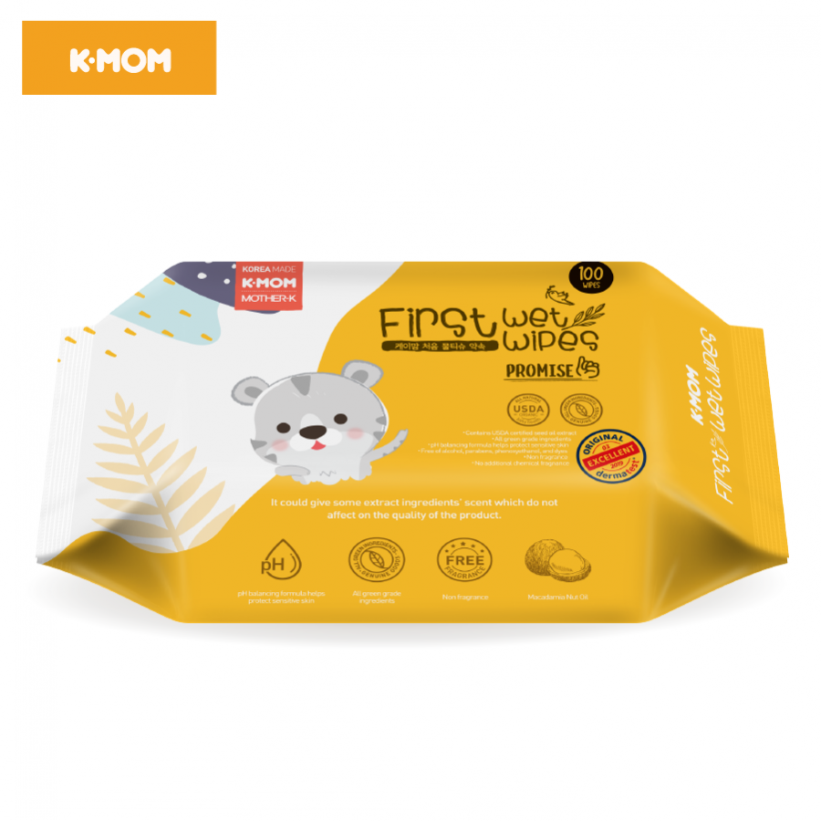 Combo 3 Khăn Ướt K-mom KM13110 - Mẫu Ngẫu Nhiên