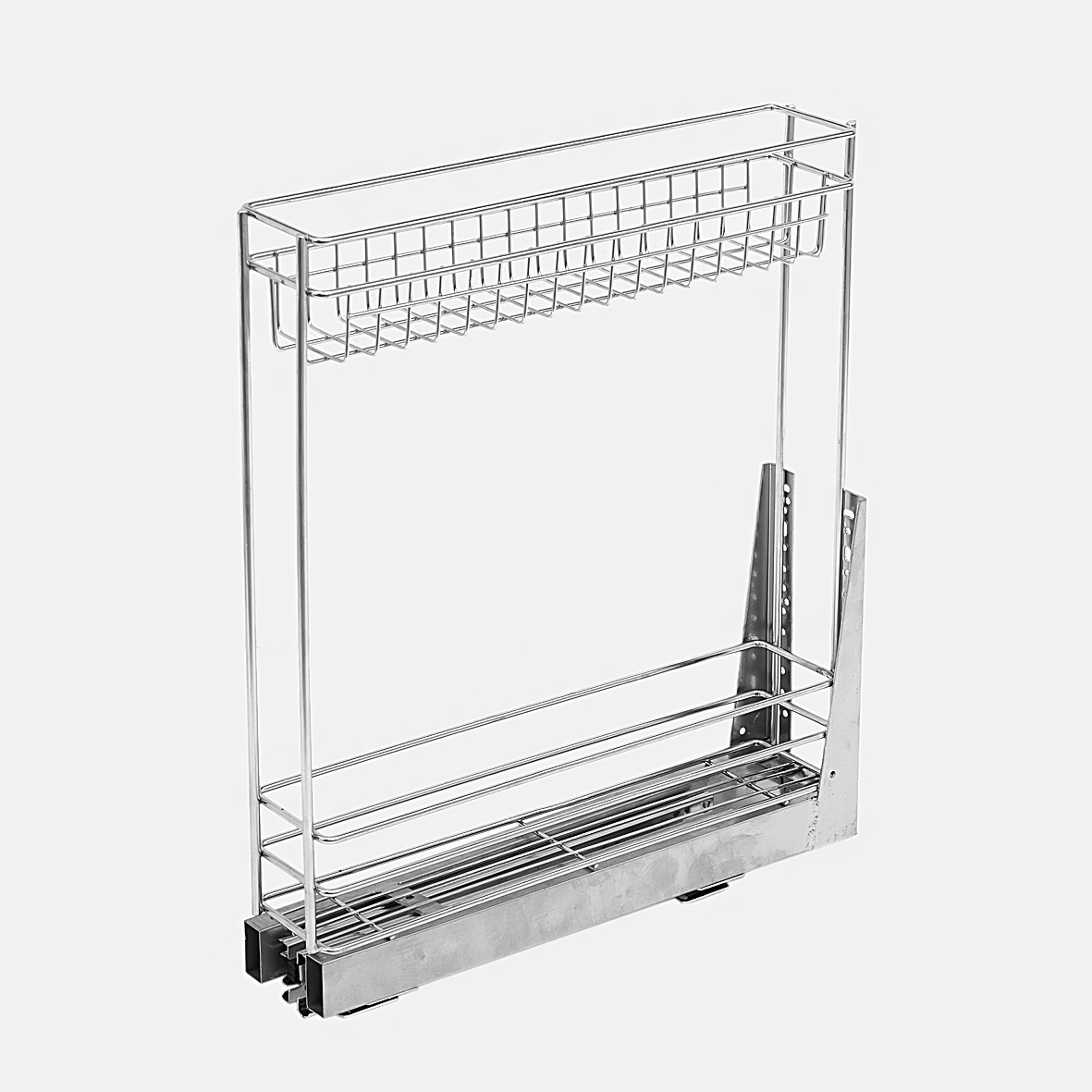 Ngăn kéo 2 tầng nhỏ cao cấp đựng chai lọ âm tủ bếp