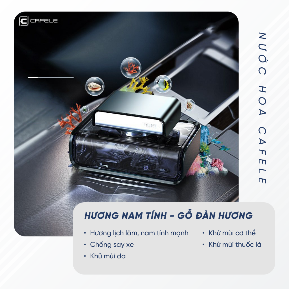 Nước hoa ô tô xe hơi cao cấp đặt taplo khử mùi chống say xe chiết xuất hoàn toàn từ thiên