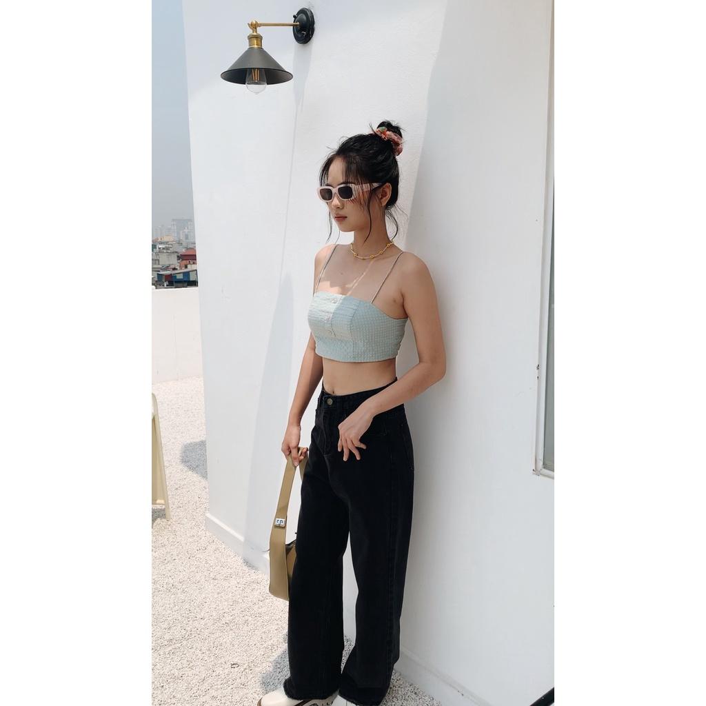 Kuchimachic- Quần Jeans ống Suông mã 3481