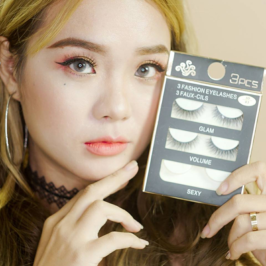 Lông mi chồn 3 Fashion Eyelashes 3 Faux (Dày mi L18)