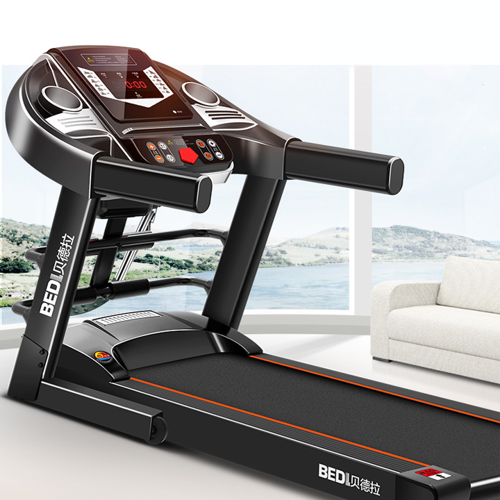 Máy chạy bộ điện- Mẫu đa chức năng 5 trong 1 - Có máy đánh mỡ bụng, có thể gấp gọn
