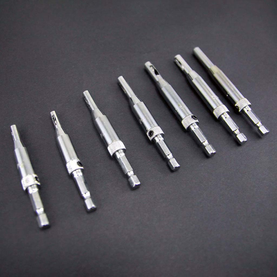 Bộ 7 mũi khoan bản lề tự định tâm 2-6.3mm
