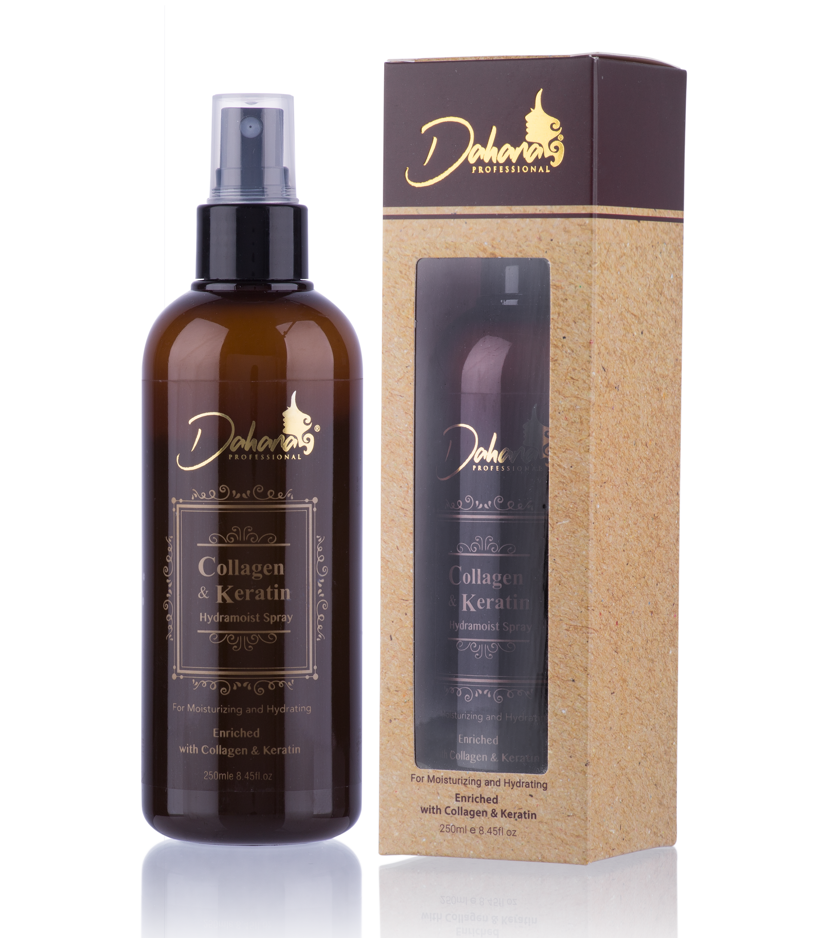 Collagen and Keratin Hydramoist Spray - Xịt dưỡng tóc 4 lớp Dahana 250ml