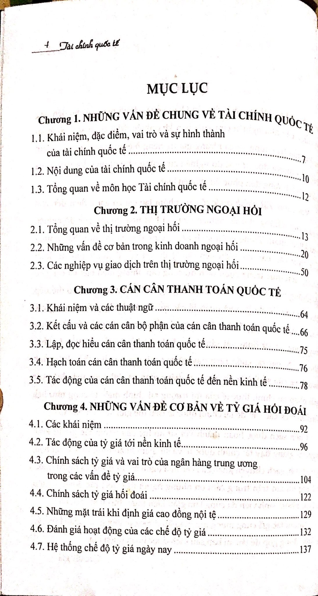 Tài Chính Quốc Tế