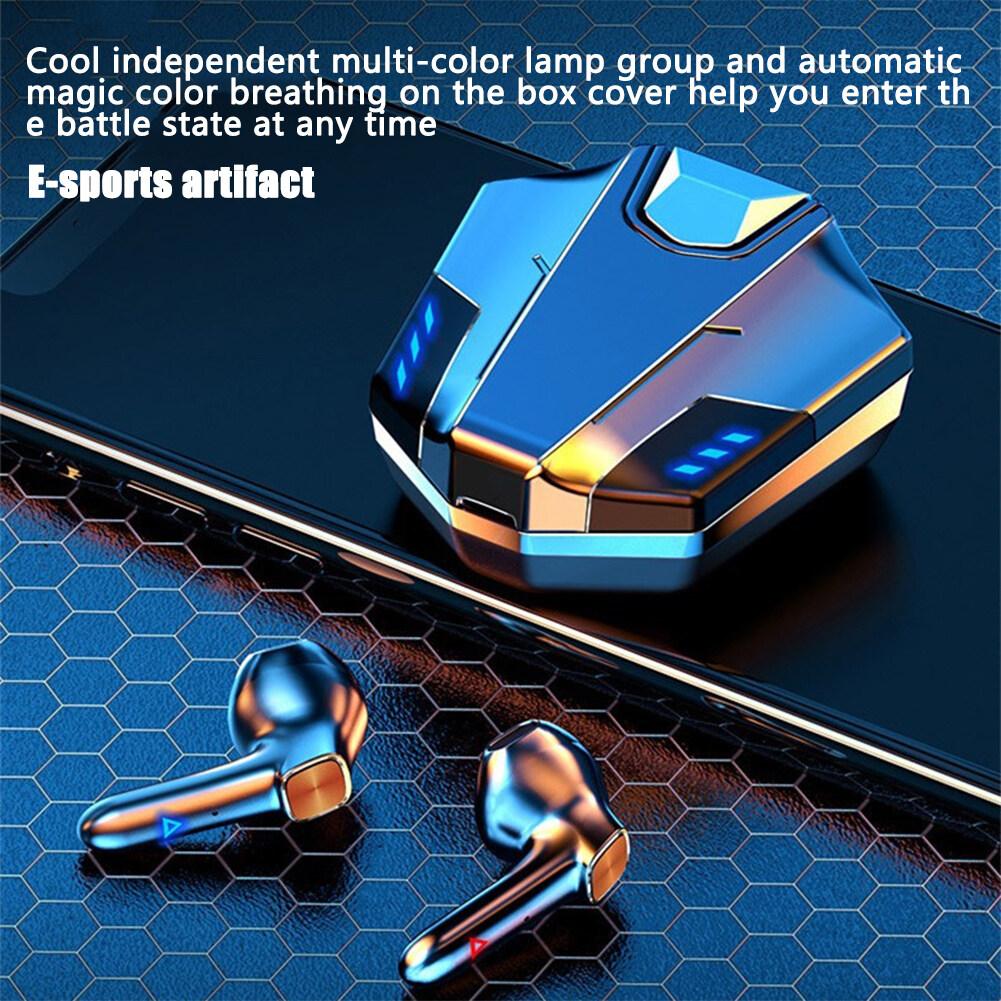 Bh113 Tai nghe 5.2 tương thích với Bluetooth không dây Chống ồn Tai nghe thể thao Tai nghe chơi game trong tai