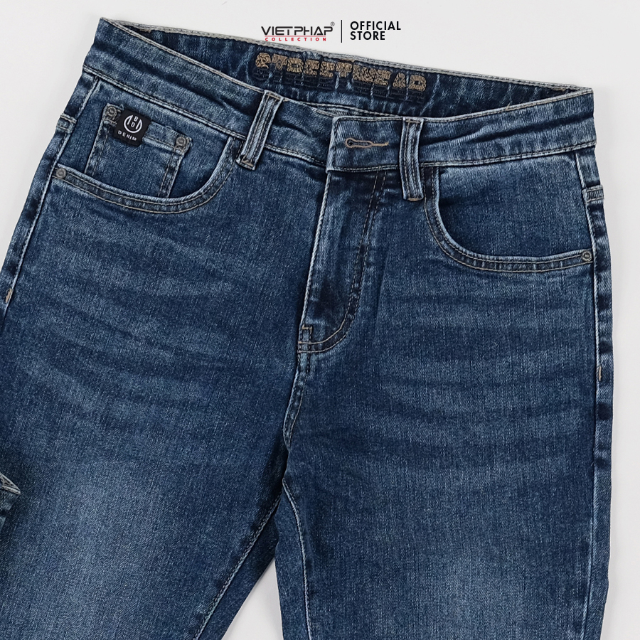 Quần Jeans Nam Cao Cấp VIỆT PHÁP/ Chất Liệu Cotton co giãn, độ bền màu cao 3614